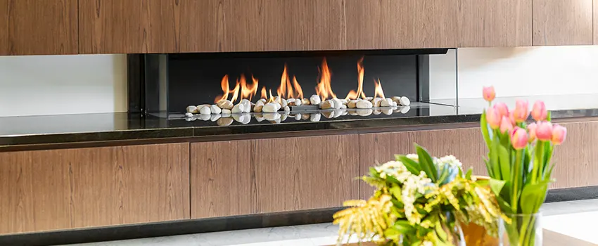 Double-height Fireplace Design Refurbishment in Beverly, Massachusetts